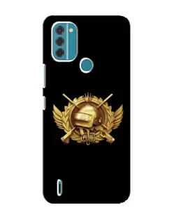 Чохол для Nokia C31 з картинкою «PUBG — помаранчевий градієнт»