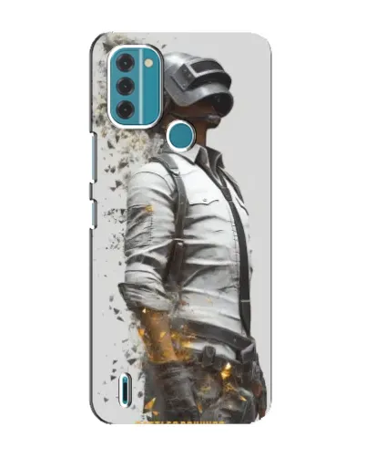 Чохол для Nokia C31 з картинкою «PUBG — боєць у пилу»