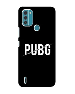 Чохол для Nokia C31 з картинкою «PUBG — білий логотип»
