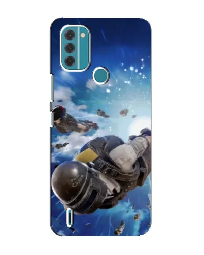 Чохол для Nokia C31 з картинкою «Десант PUBG — стрибок»