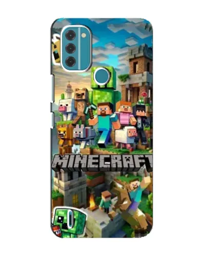 Чохол для Nokia C31 з картинкою «Замок Minecraft»