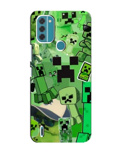 Чохол для Nokia C31 з картинкою «Кріпери Minecraft»