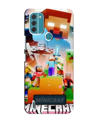 Чохол для Nokia C31 з картинкою «Minecraft герої гри»
