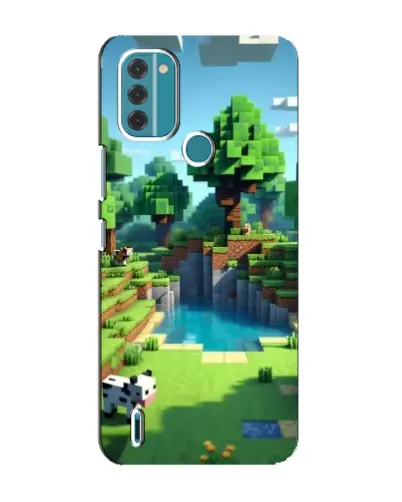 Чохол для Nokia C31 з картинкою «Minecraft літній день»