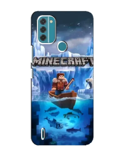 Чохол для Nokia C31 з картинкою «Minecraft льодянийсвіт»