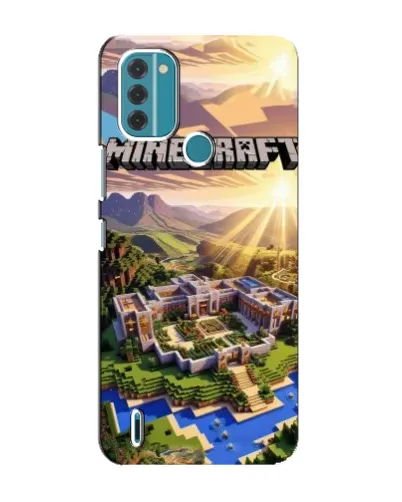 Чохол для Nokia C31 з картинкою «Minecraft панорама»
