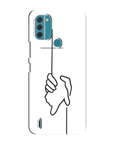 Чехол для Nokia C31 с картинкой «Рука держит»