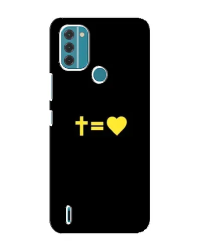 Чехол для Nokia C31 с картинкой «Сердце и Крест»