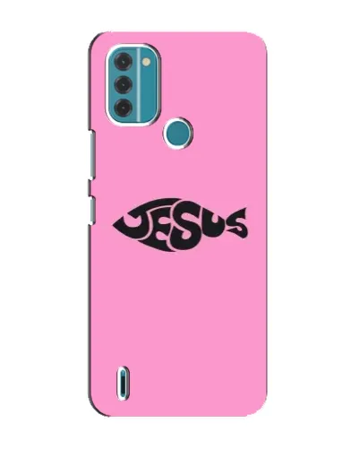 Чехол для Nokia C31 с картинкой «Розовый символ  Jesus»