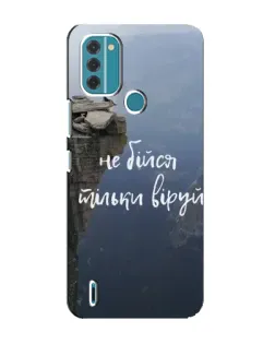 Чехол для Nokia C31 с картинкой «Вера над пропастью»