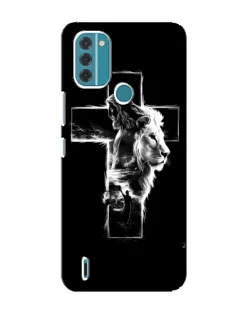 Чехол для Nokia C31 с картинкой «Сияющий крест Jesus»