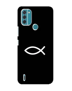Чехол для Nokia C31 с картинкой «Символ рыбы Jesus»