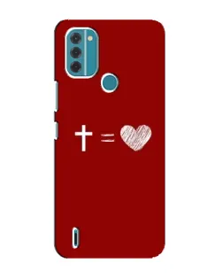Чехол для Nokia C31 с картинкой «Уравнение любви»