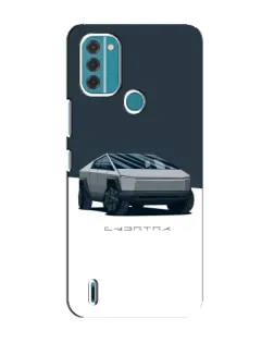 Чохол для Nokia C31 з картинкою «Сріблястий Cybertruck Tesla»