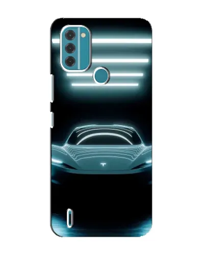 Чохол для Nokia C31 з картинкою «Tesla в неоні»