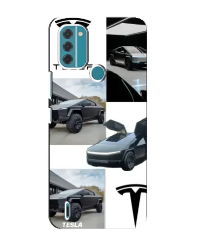 Чохол для Nokia C31 з картинкою «Колаж Cybertruck Tesla»
