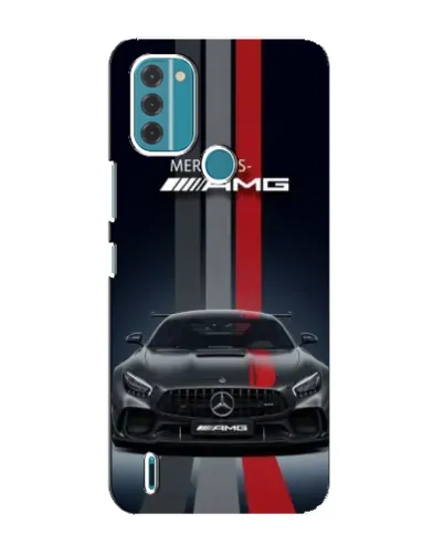 Чохол для Nokia C31 з картинкою «Mercedes — білий карбон»