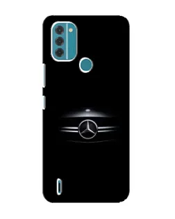 Чехол для Nokia C31 с картинкой «Mercedes — абстрактные линии»