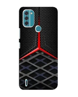 Чохол для Nokia C31 з картинкою «Mercedes Carbon Grid»