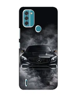 Чохол для Nokia C31 з картинкою «Mercedes у диму»