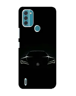 Чехол для Nokia C31 с картинкой «Mercedes — силуэт авто»