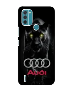Чехол для Nokia C31 с картинкой «Пантера и Audi»