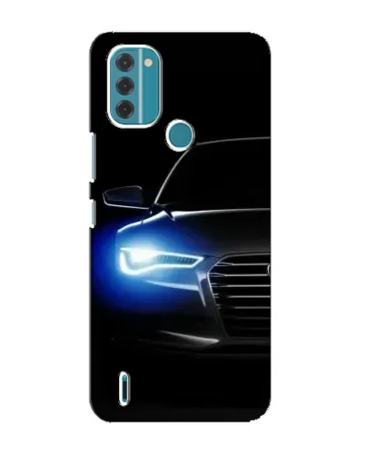 Чехол для Nokia C31 с картинкой «Неоновый взгляд Audi» Чехол для Nokia C31 с картинкой «Неоновый взгляд Audi»
