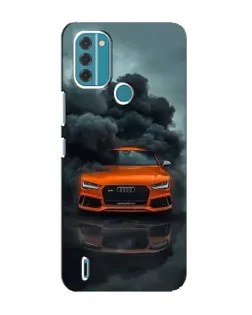 Чехол для Nokia C31 с картинкой «Audi в облаках дыма»