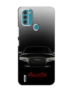 Чехол для Nokia C31 с картинкой «Audi — градиентный контур»