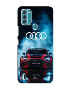 Чехол для Nokia C31 с картинкой «Audi Sport — неон»