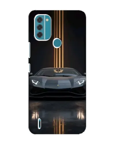 Чохол для Nokia C31 з картинкою «Lamborghini золоті лінії»