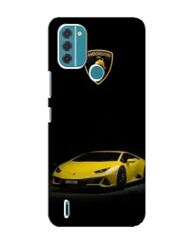 Чохол для Nokia C31 з картинкою «Lamborghini жовтий акцент»