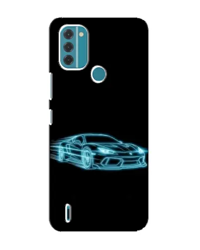 Чохол для Nokia C31 з картинкою «Неоновий контур Lamborghini»