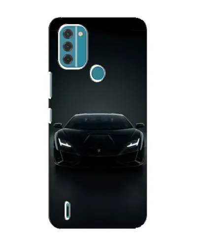 Чохол для Nokia C31 з картинкою «Чорний Lamborghini Aventador»