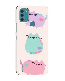 Чохол для Nokia C31 з картинкою «Pusheen тріо»