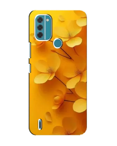 Чехол для Nokia C31 с картинкой «Золотые лепестки»