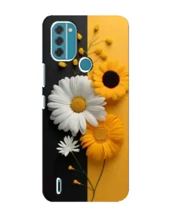 Чехол для Nokia C31 с картинкой «Подсолнух и ромашка» Чехол для Nokia C31 с картинкой «Подсолнух и ромашка»