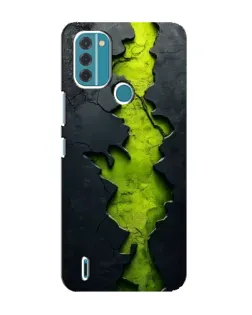 Чохол для Nokia C31 з картинкою «Салатовий розлом скелі»