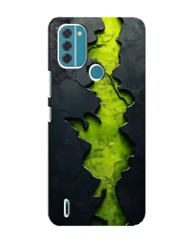 Чохол для Nokia C31 з картинкою «Салатовий розлом скелі»