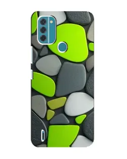 Чохол для Nokia C31 з картинкою «Яскрава неонова галька»