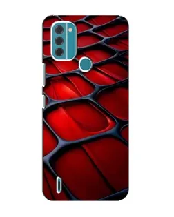 Чохол для Nokia C31 з картинкою «Червона глянцева сітка»