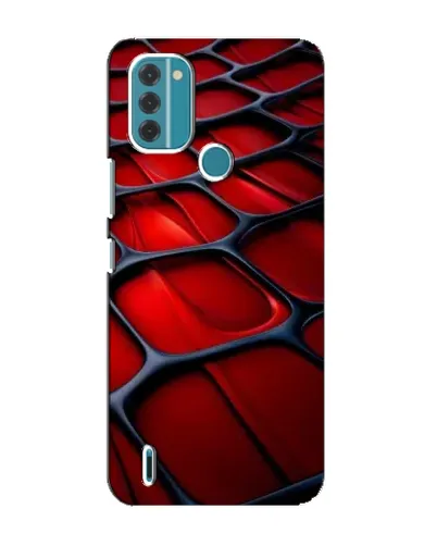 Чохол для Nokia C31 з картинкою «Червона глянцева сітка»