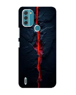 Чохол для Nokia C31 з картинкою «Червона лавова тріщина»