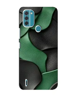 Чохол для Nokia C31 з картинкою «Зелені шкіряні хвилі»