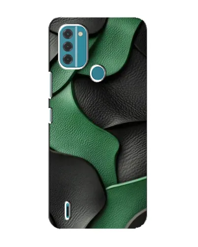 Чохол для Nokia C31 з картинкою «Зелені шкіряні хвилі»