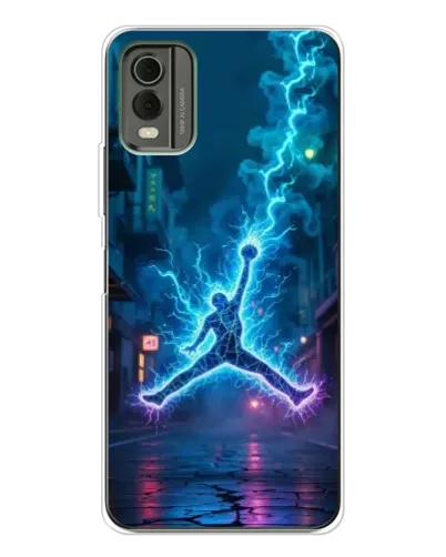 Чохол для Nokia C32 з картинкою «Jordan Gold Jumpman»