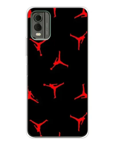 Чохол для Nokia C32 з картинкою «Jordan Red Pattern»