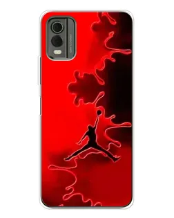 Чохол для Nokia C32 з картинкою «Jordan Red Smoke»