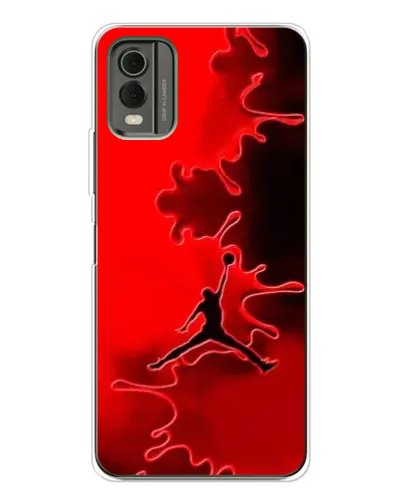 Чохол для Nokia C32 з картинкою «Jordan Red Smoke»