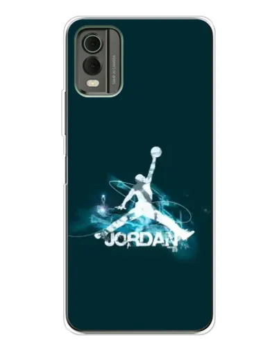 Чохол для Nokia C32 з картинкою «Jordan Blue Fire»